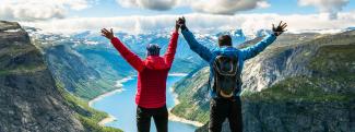 Feature Image: Couple hiking together